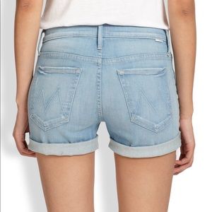 Mother denim cuff shorts